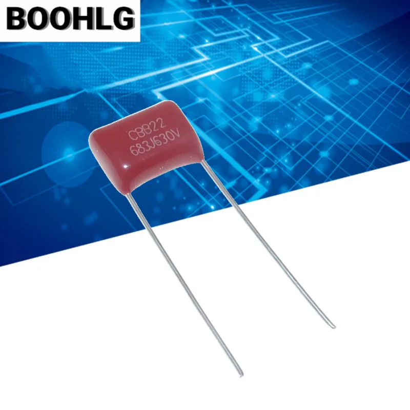 50 pz CBB 683 630 V 683J 0.068 uF 68nF P10 CBB22 Condensatore a film in polipropilene metallizzato