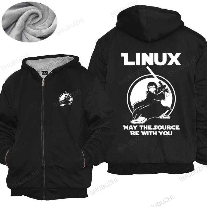 Men Cotton hoodies winter Brand warm coat Men May The Source Be With You thick hoody Programmer Computer Developer Geek Nerd