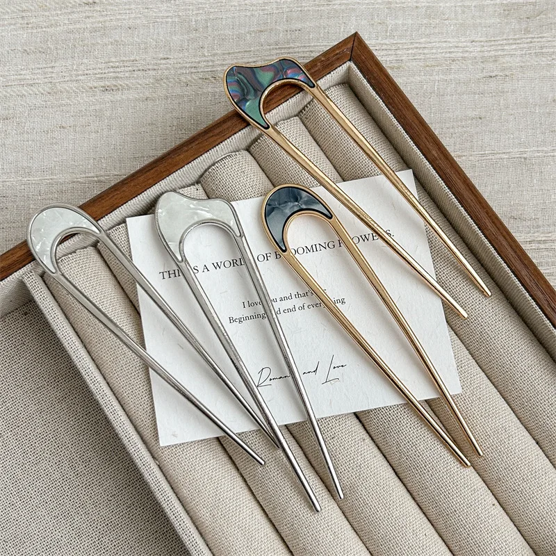 

Alloy Hairpin Effortless Updo Hair Accessory Premium U-Shaped Hair Clip Secure Hairpin Hair Ornament