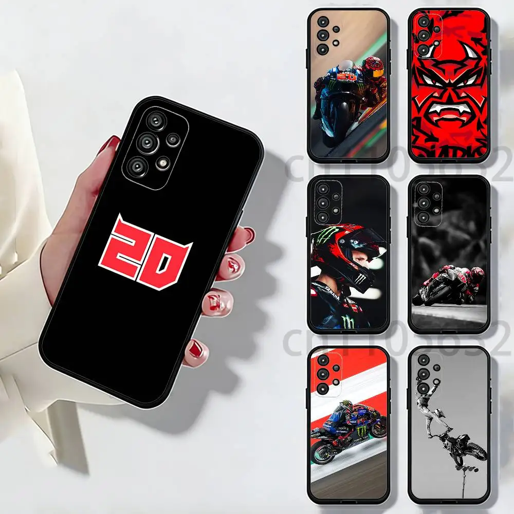 F-Fabio Q-Quartararo Moto NO.20 Phone Case For Samsung S25,24,23,22,21,S20,Ultra,Plus,FE Black Soft Cover
