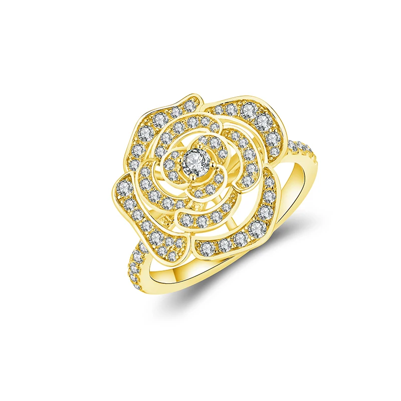Attagems 1,5 CT Moissanit-Ring für Damen, D VVS, runder Diamant, doppelter Halo-Ring, Verlobung, Weihnachten, 925er Sterlingsilber, Hochzeit