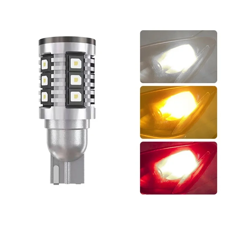 T15 LED Back up Light Bulb CANBUS Error Free 3838 Chip 16SMD For OSRAM PW24W W16W Brake Light Backup Reverse Tail Light 12V view 3
