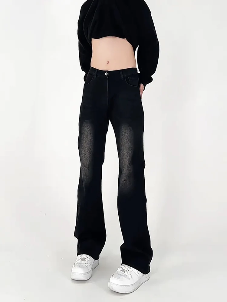 

Cleanfit adual Flared Jeans Men's Autumn Winter American Waed Straight Leg Fce Lined Slim Fit Jeans Youth Trendy