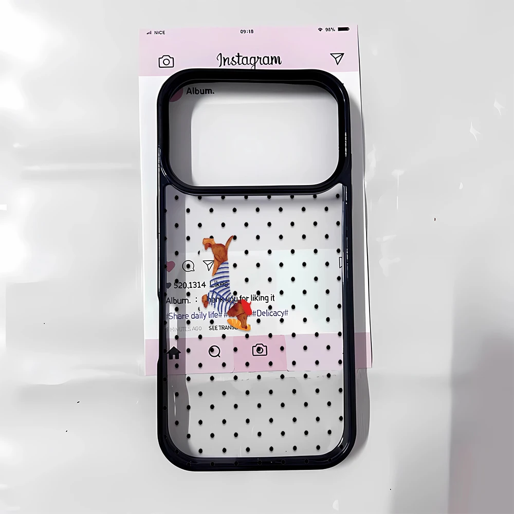 Stripe Polka Cute Pretty Colorful Fit Button Cover Compatible with iPhone 11 Pro 12 15 17 16 14 Air Max Plus 13 Phone Case