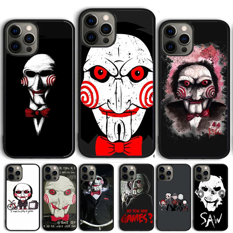 Jigsaw Saw Phone Case Cover For iPhone 15 16 14 13 12 Pro Max mini 11 Pro Max XS X XR Plus Coque Shell