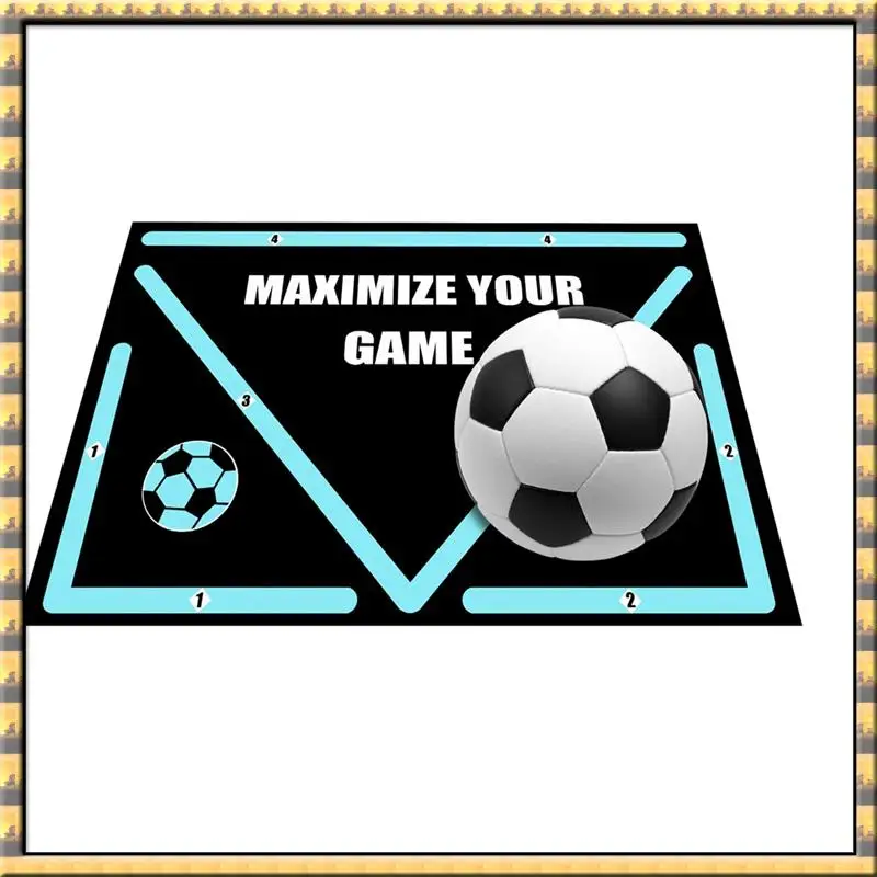 AA79 New Football Training Mat Training Pad Soccer Step Training Mat Silent Non-Slip Shock Absorption Footstep Training Mat