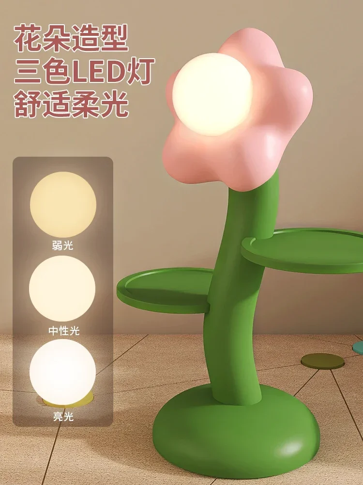 Flower floor rack integrated high-end feeling living room sofa next to the atmosphere bedroom bedside vertical table