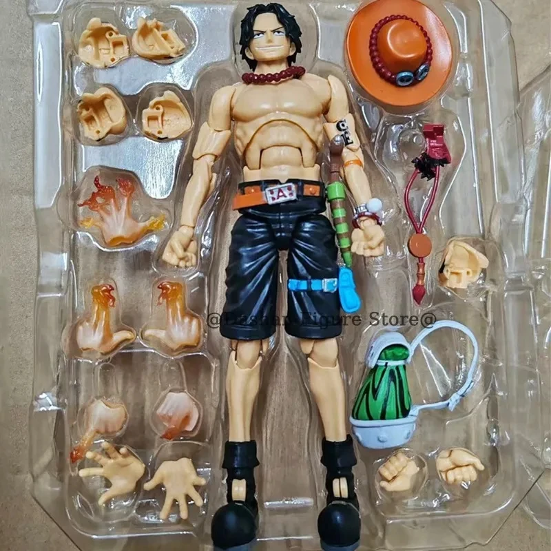 17cm SHF ワンピース アニメ フィギュア ポートガス・D・エース アクションフィギュア 火拳のエース フィギュア PVC 可動式 コレクション オーナメント モデル おもちゃ
