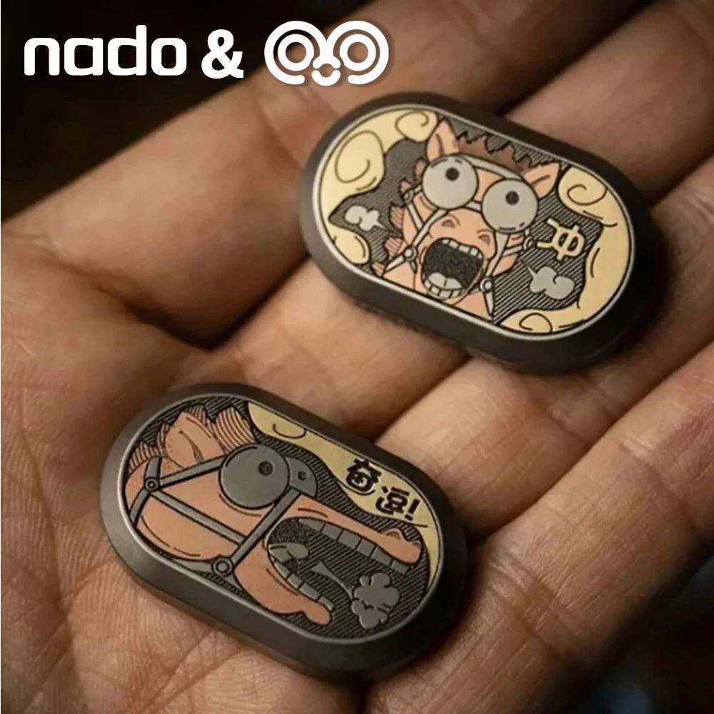 

Nado & YOUBING EDC Fidget Slider Limited Edition 66 Squeaky Board Titanium Push Slider — Игрушка-антистресс для взрослых, титановый слайдер-пушер, лимитированная серия