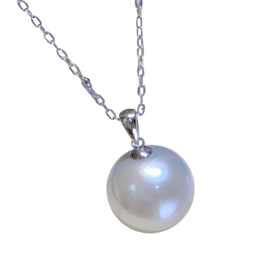 

ОЧАРЬ 20 ДЮЙМОВ 11-12 ММ НАТУРАЛЬНОЕ ОЖЕРЕЛЬЕ С БЕЛЫМ КРУГЛЫМ ЖЕМЧУГОМ ЮЖНОГО МОРЯ