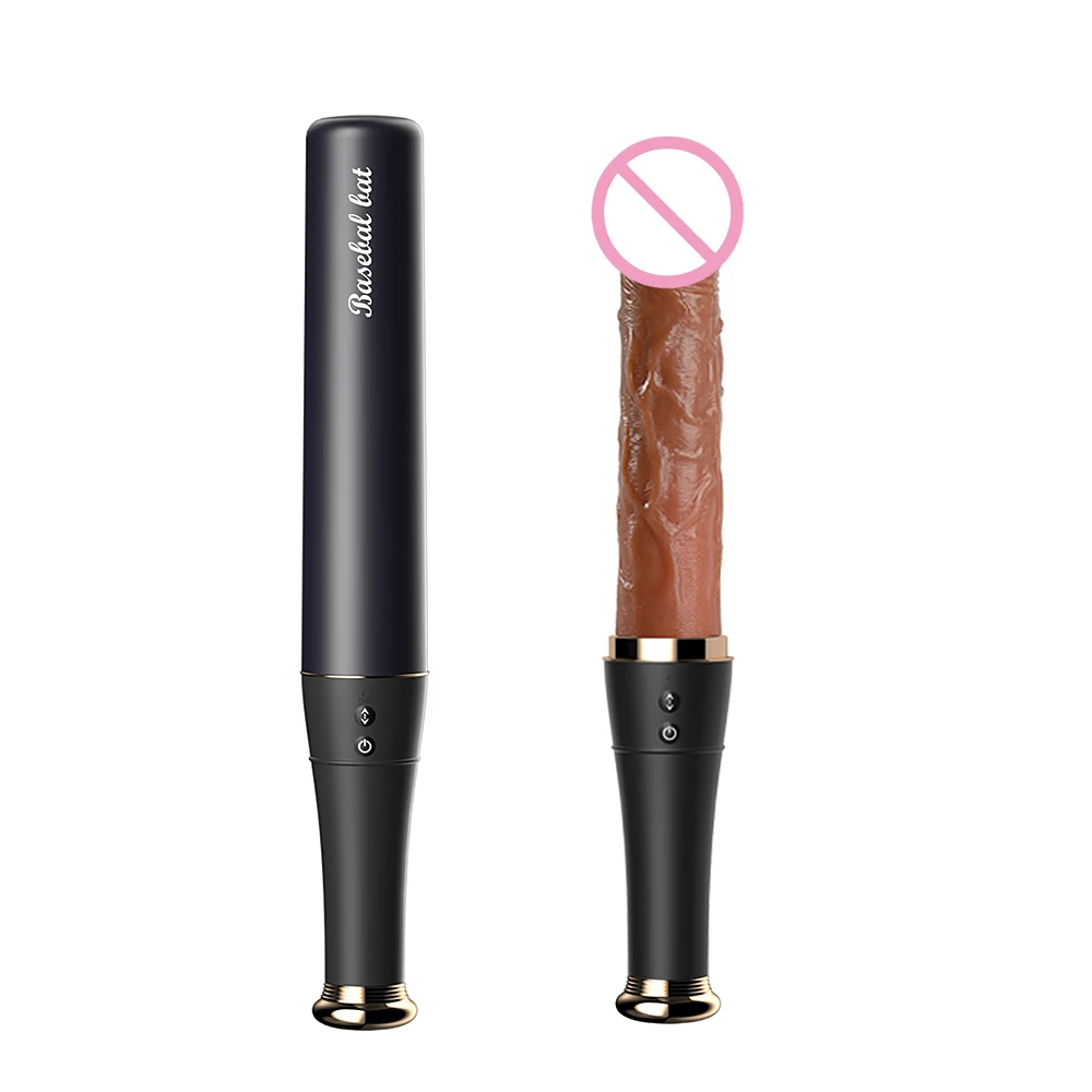 Heated Thrust Dildo Vibrator Women's Vaginal Anal Stimulator Realistic Auto-retractable Masturbator Couple Sex Toy 19 CM