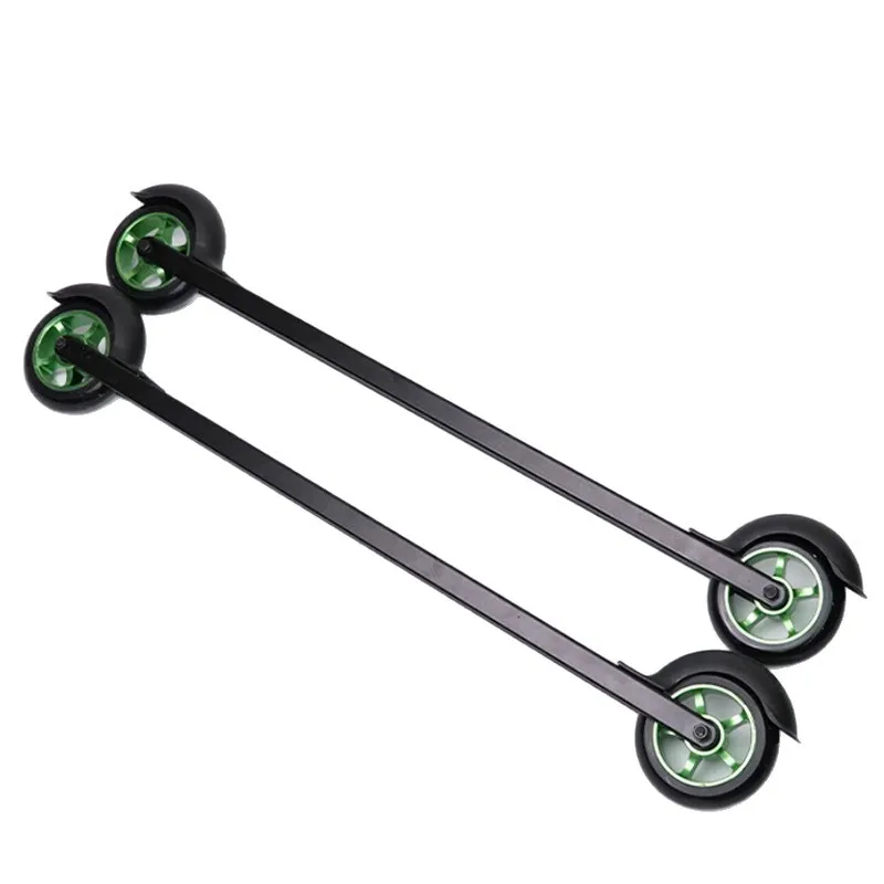 Cross-Country Skiing Wheels Freestyle Skiing Training Dry Skiing, Adult Quadruple Skiing