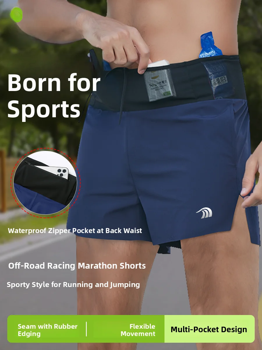 

Anio High Waist Running Shorts for Men Fitness Marathon Sports Quick Dry Short Pants Straight Leg Elastic Waist Youth Style