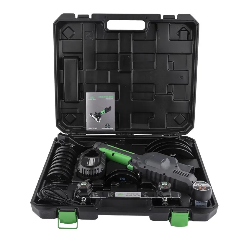 Super Stars Automatic Lithium Electric Pipe Bender ST-E999 Bending Machine Set for Aluminum Pipe Refrigeration Tool