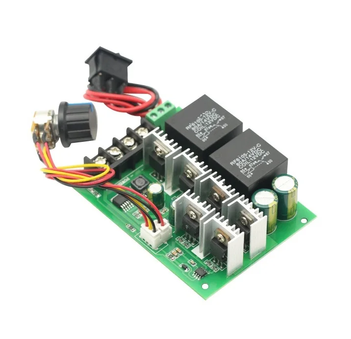 DC 10-55v 40A PWM fungsi Regulator kecepatan sikat DC pengendali Motor saklar untuk modul papan arduino