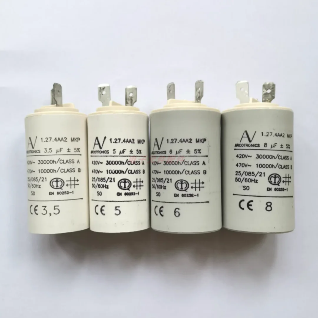 

1pcs ARCOTRONICS start capacitor AV1.27.4AA2 MKP 6uF/5uF/8uF/3.5uF for ABB