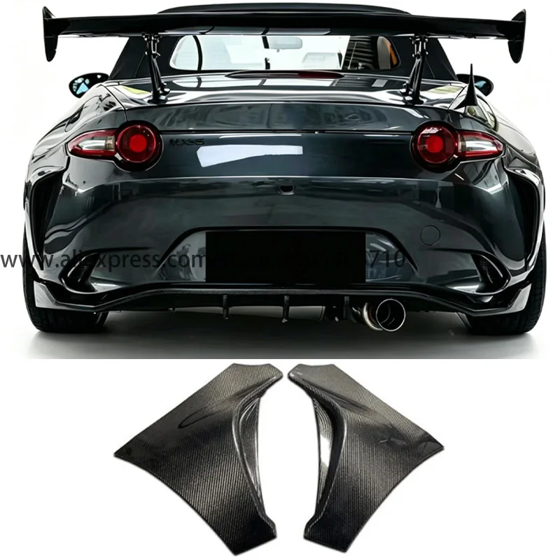 Para Mazda MX‑5 ND, alerón trasero, ceja de rueda trasera de carrocería ancha y kit de carrocería con difusor trasero