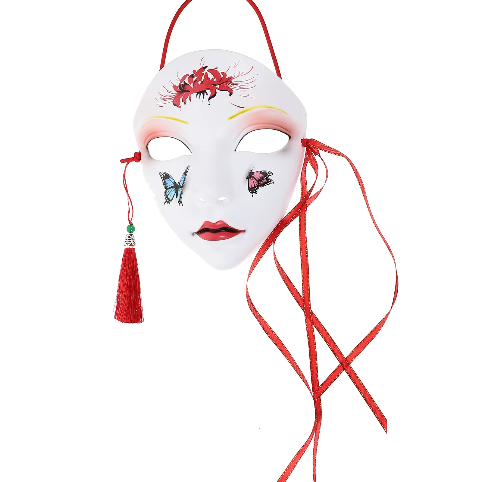 Vosmasker Handgetekende feestmaskers Bunny-kostuum Maskerade Abs Materiaal Chinese stijl Liefhebbers Mascara Zwart