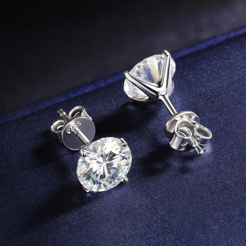 

Женские серьги Onnelik 0,2-2CT с муассанитом, сверкающие классические серьги с бриллиантами для свадьбы, дня рождения, чистого серебра S925, подарки