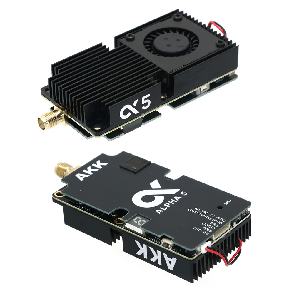 

AKK Alpha5 5W 4.9G~5.8G 80CH fpv vtx 1w/2w/3w/5w Power Switchable FPV Video Transmitter FPV VTX for RC Drone FPV Drone Parts