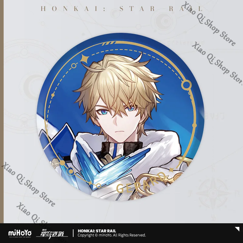 هونكاي: شارة صفيح من سلسلة اللوحات الدائمة على شكل ستار ريل - هدية إصدار المجمع الأصلي الرسمي لمصير الحرس
