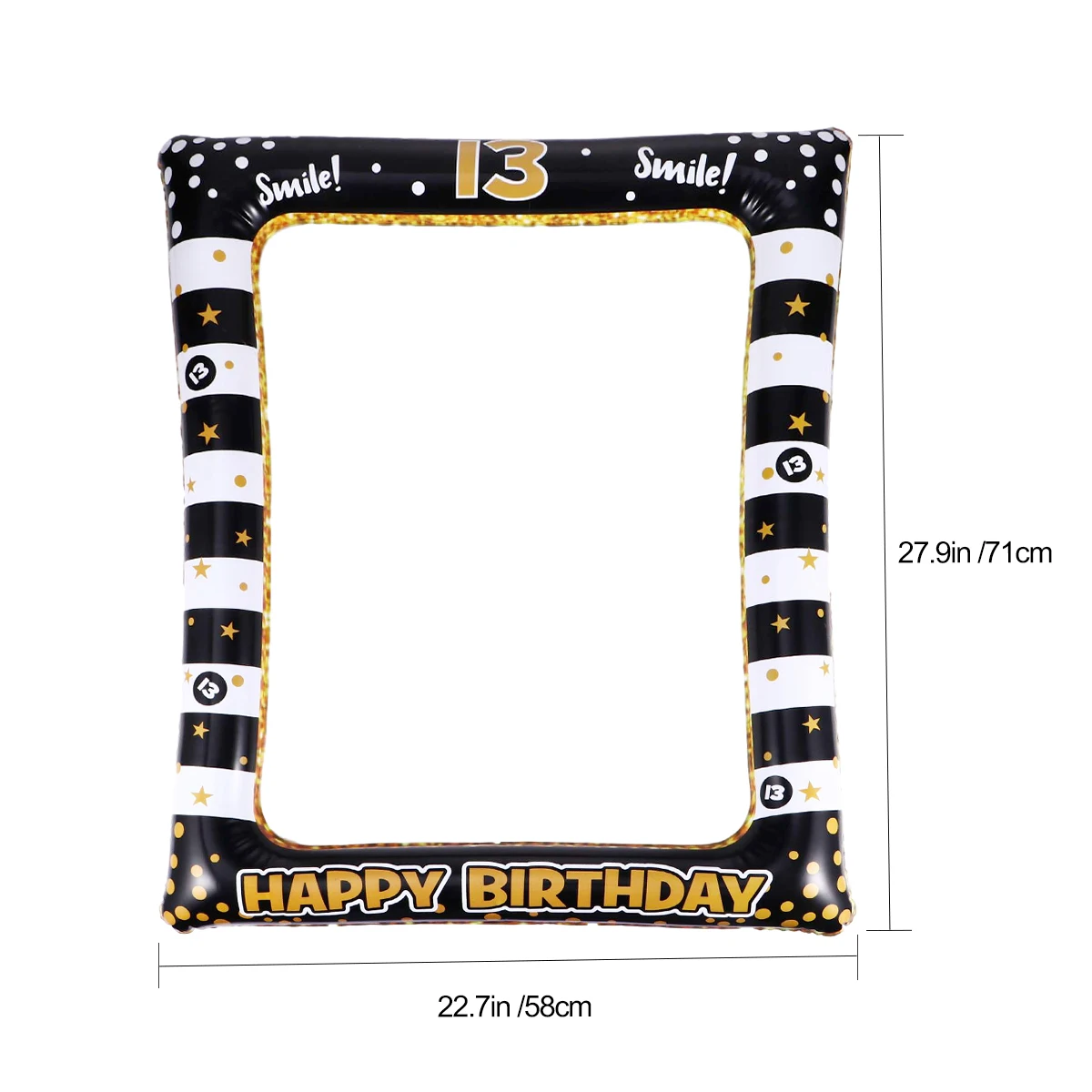 

1pc Inflatable Photo Frame Birthday Party Supplies Lightweight Material Great Costume Prop for Kids