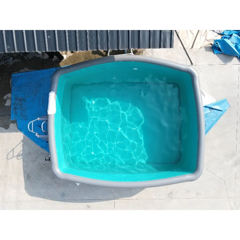 Inflatable Pool Large I Pool Size Drop Stitch Swimming Poolgo 3m 4m 5m Diameter Piscinas Pool for Adults Family Backyard
