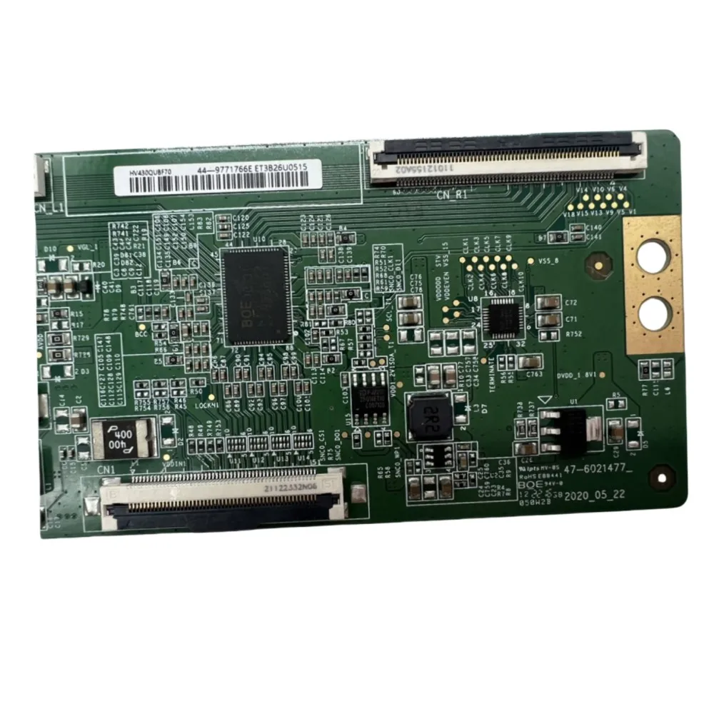 New TV Tcon Board HV430QUB-F70 47-6021476 For LCD TV Screen Repairing Soft Socket