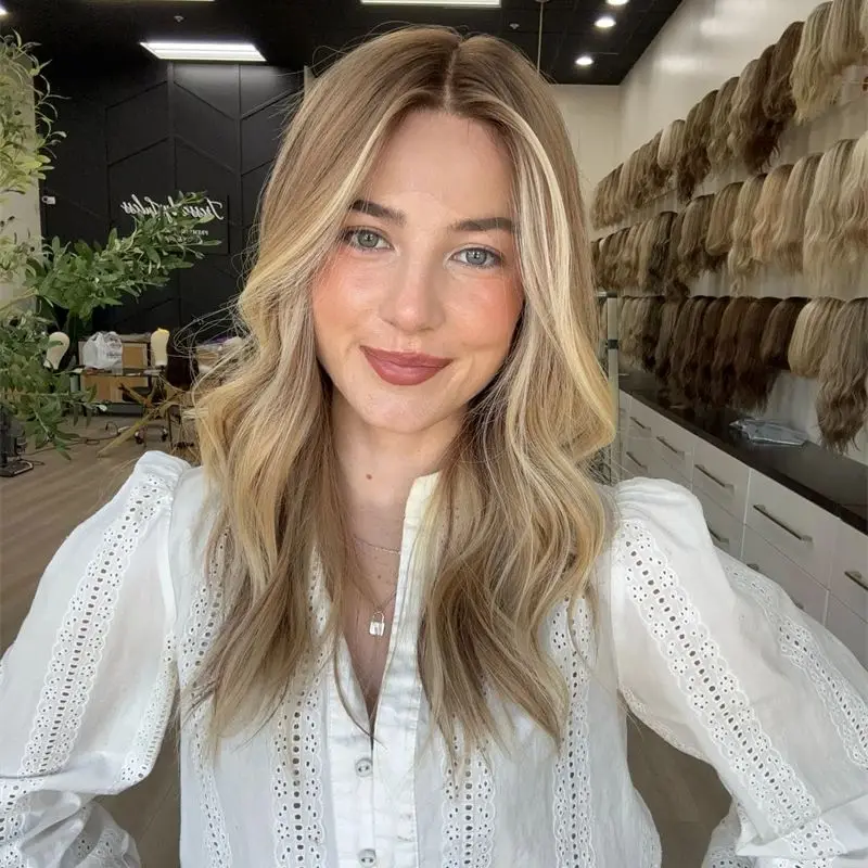 باروكة نسائية 26 بوصة أومبير براون شقراء Balayage الفاخرة الاصطناعية الدانتيل شعر مستعار أمامي 13x4 جزء مجاني HD غير مرئية الدانتيل شعر مستعار أمامي