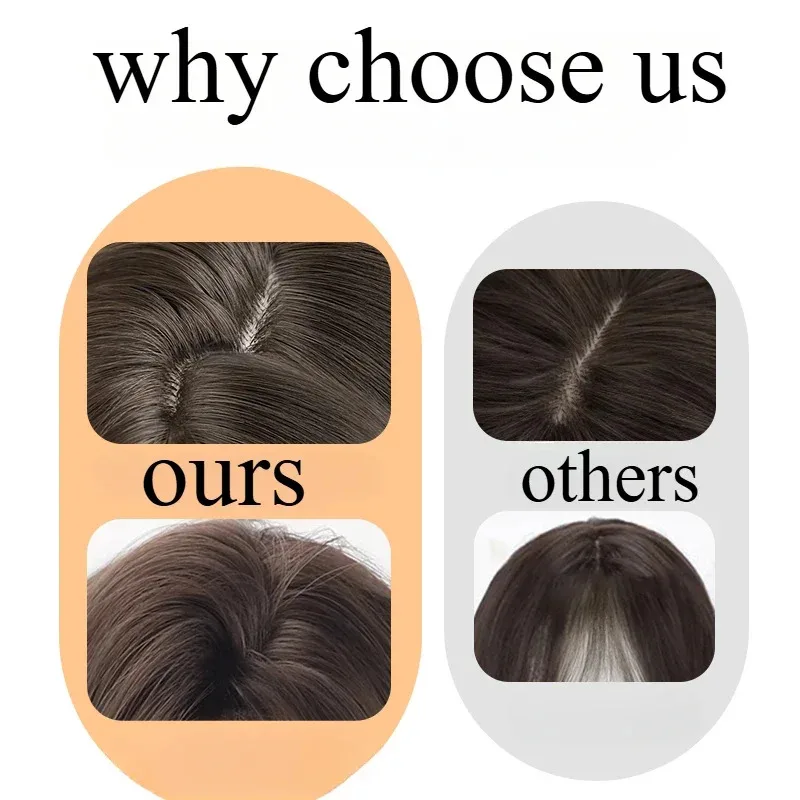 Perruque brune Heartthrob cheveux longs bouclés doux vent mignon quotidien élégant perruques JK doux soeur naturel synthétique Headbang perruque