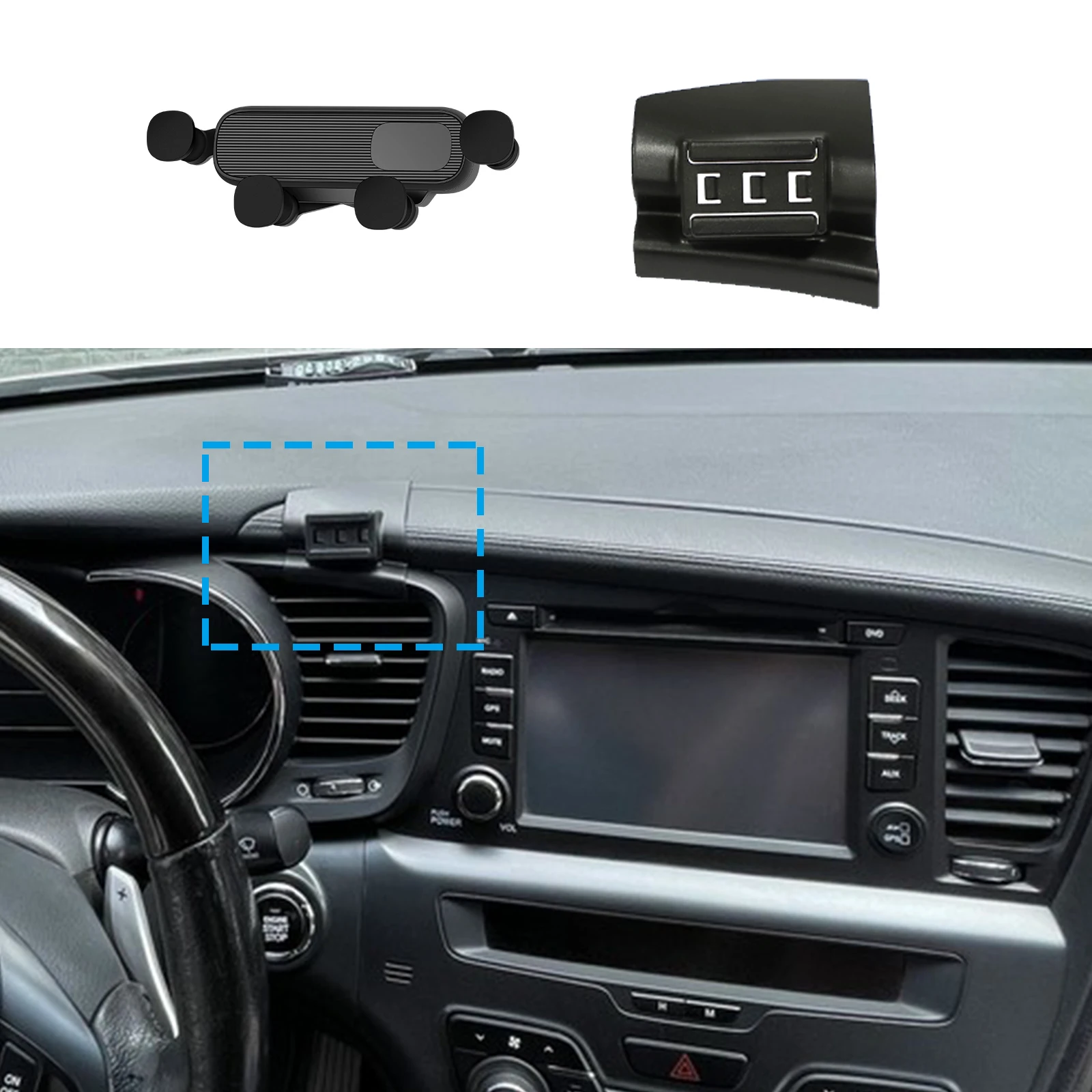 

GPS Bracket Navigation Stand Auto Accessoriesr Car Mobile Phone Holde for KIA K5 Optima TF 2011 2012 2013 2014 2015