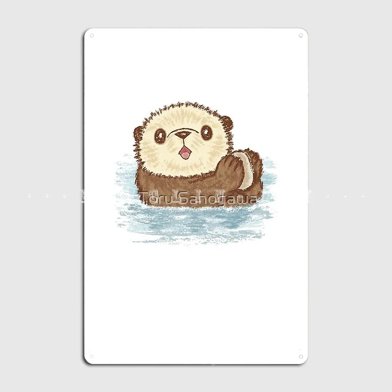 Sea Otters Metal Sign Club Pub Garage Custom Plaques Tin Sign Posters