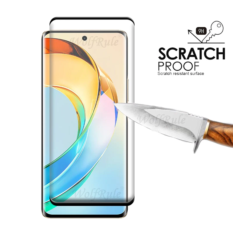 4-in-1 For Honor X9b Glass For Huawei Honor X9b Tempered Glass 9H Full Cover Curved Film Screen Protector Honor X9b Lens Glass