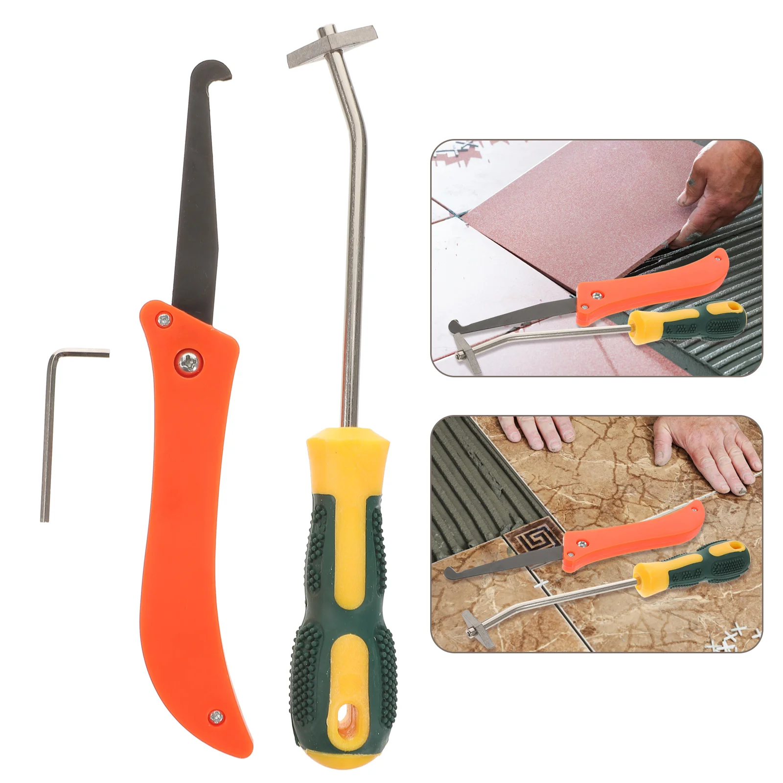 2 Pcs Cleaning Brush Seam Tool Set Caulking Sealant Remover Detergent Grout Removal Scraper Work