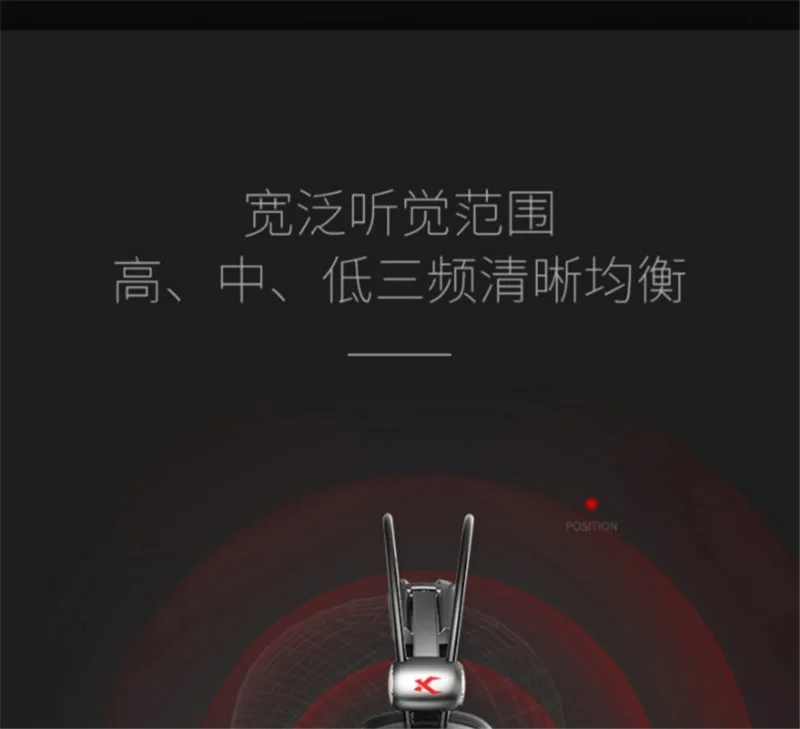 Headset gaming headset computer iron gray gaming headset