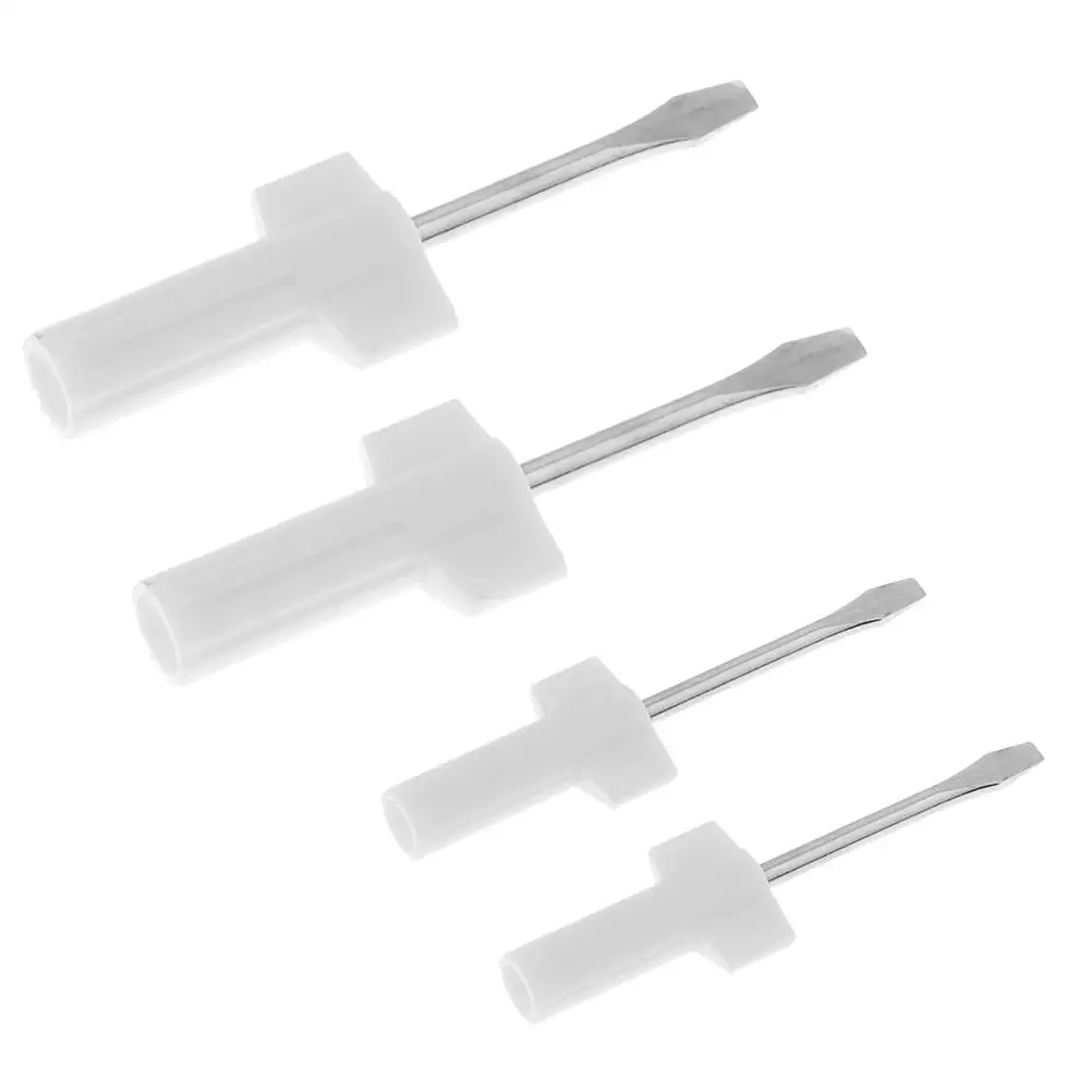 4Pcs Flathead Screwdriver Durable Plastic Metal for Sewing Machine Repair Tools Maintenance Project Household Jobs