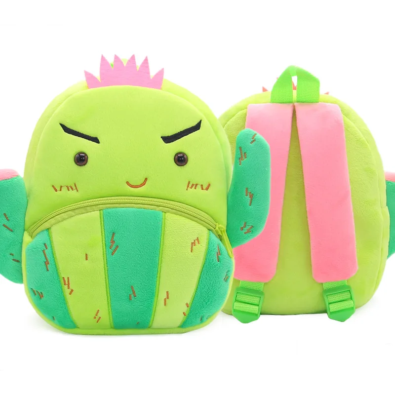 2-4 anni di frutta asilo zaino cactus avocado zaini borsa da scuola per bambini ragazzi ragazze cartone animato peluche zainetto regalo per bambini