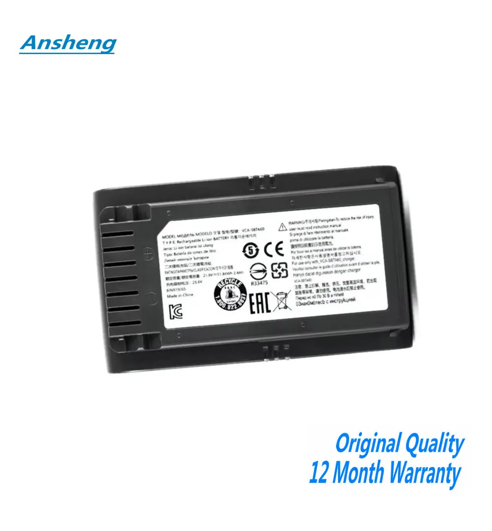 

High Quality 21.6V Battery For Samsung VS9000 JET90 JET75 VS20R9074S2 VS20T7551P5 VCA-SBT90