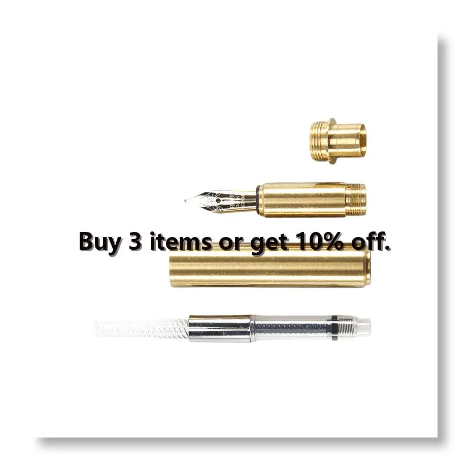 ●Woodturning Pen Kit with Refill Copper Turning Supplies for DIY Making Classroom Supplies, Teacher Student Gifts