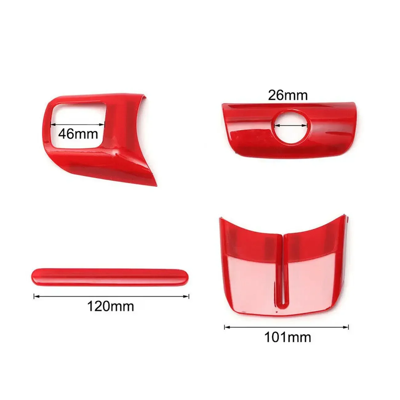 18Pcs Car Interior Accessories Decoration Trim Cover For Jeep Wrangler JK JKU 2011 2012 2013 2014 2015 2016 2017 4 Door