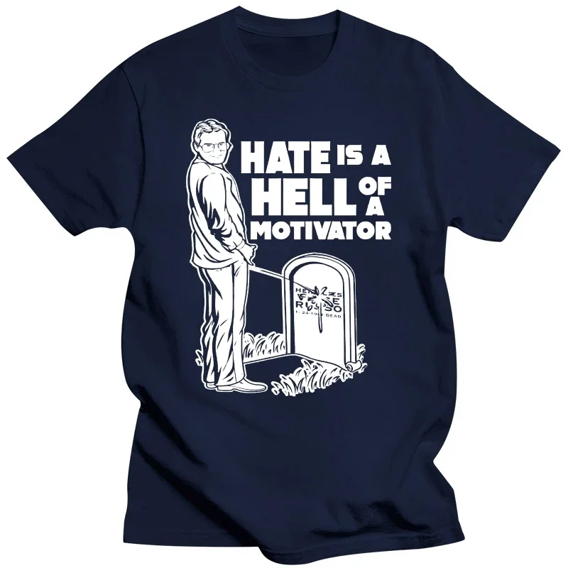 T-Shirts Jim Cornette tshirts for mens designer clothes Hate is A Hell of A Motivator homme Short Sleeve harajuku funny manga