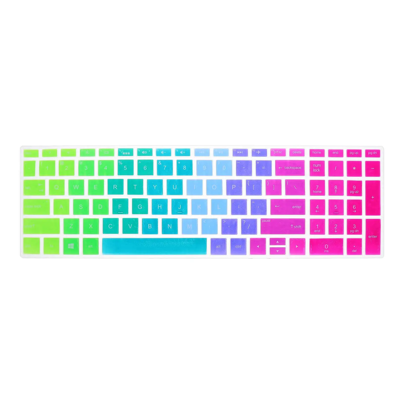 

Colorful Keyboard Protector for 14-Bf Silicone Skin Cover Waterproof Dustproof Wear Resistant Smooth Typing