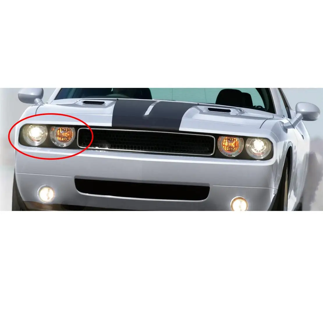 68051526AA Front Right Headlight Lamp Bezel Frame Trim Fit for Dodge Challenger 2014 2013 2012 2011 2010 2009 2008