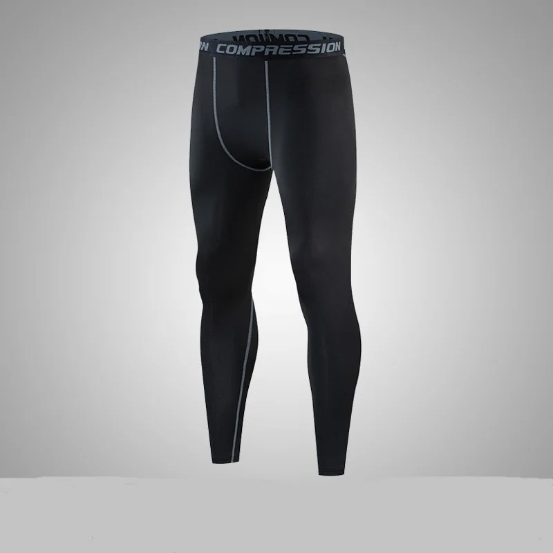 High Quality Men Running Leggings Quick Dry Sport Gym Tights Fitness Training Pants Compression Crossfit Basketball Sportswear