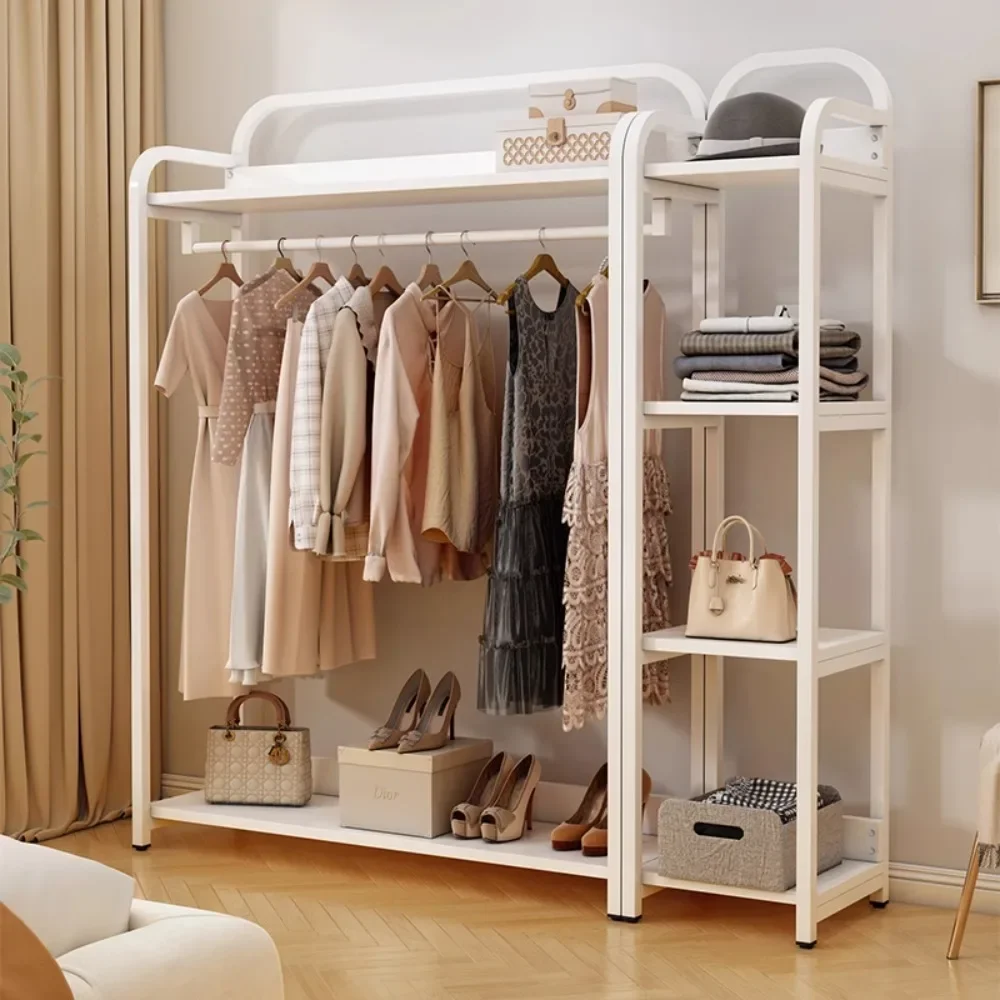 wi-Floor Minimalist Clothes Stand Girls Boutique Shelves Clothes Rack Heavy Duty Design Appendiabiti Da Terra Home Decoration-
