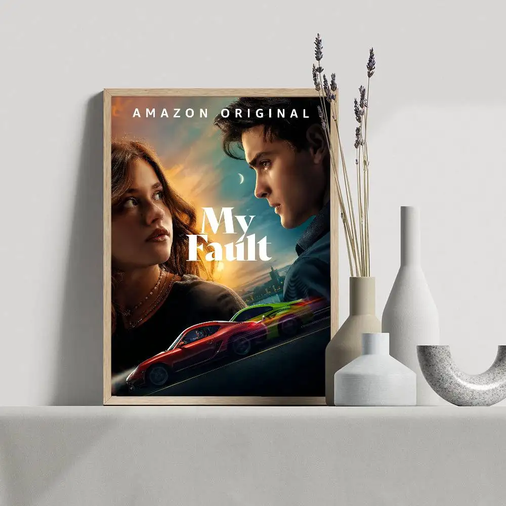 ملصق فني ذاتي اللصق من My F-Fault ملصق ورق أبيض DIY لتزيين جدران الغرفة والمقهى