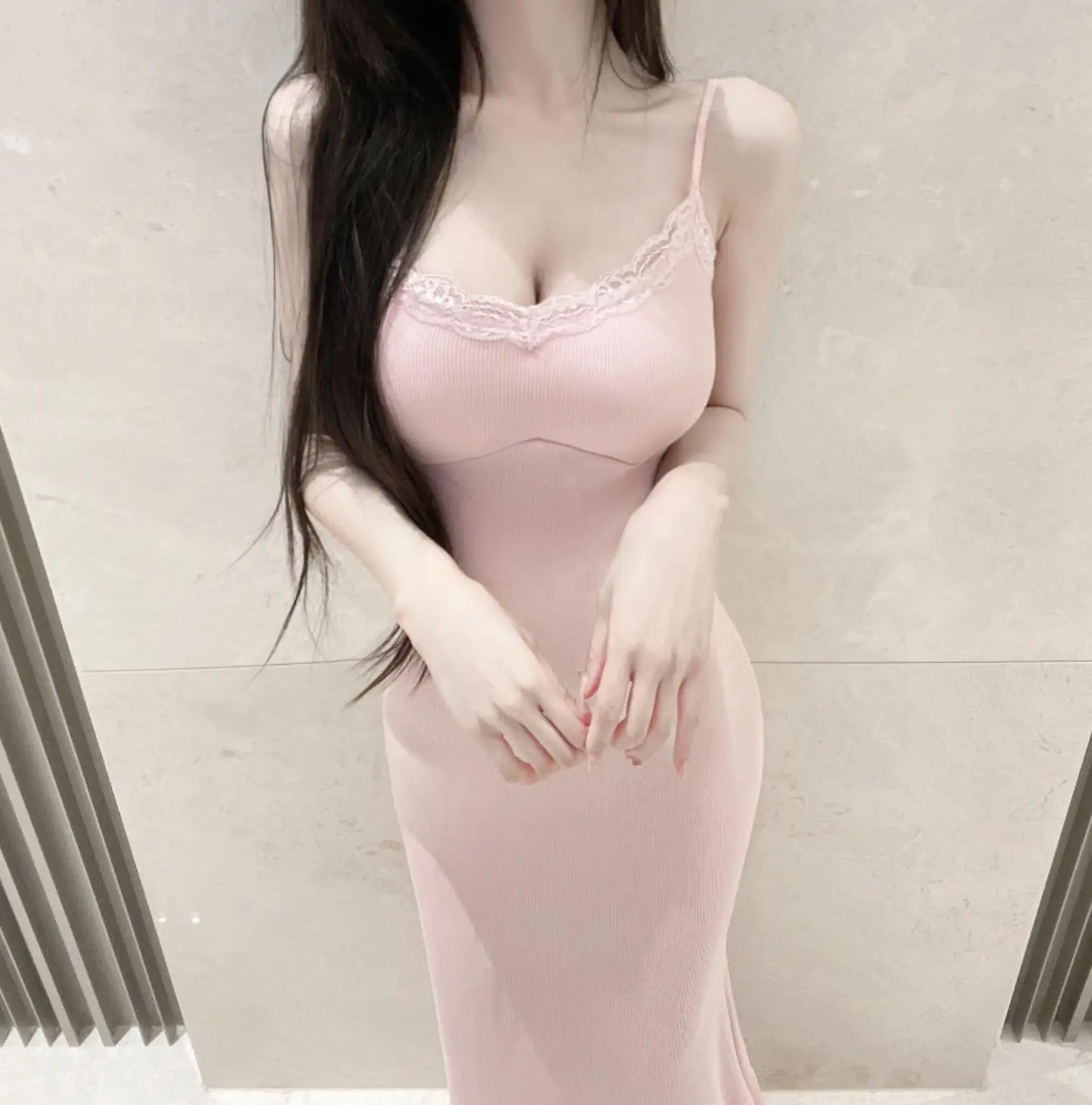 

5STUDIO Сексуальное кружевное платье с V-образным вырезом, облегающее, на бретельках, из хлопковой марли, весна/лето