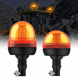 60 LED Amber Tractor Motorcycle Forklift Strobe Warning Light Beacon Truck Vehicle Emergency Flashing Lights Safe Signal Lamp