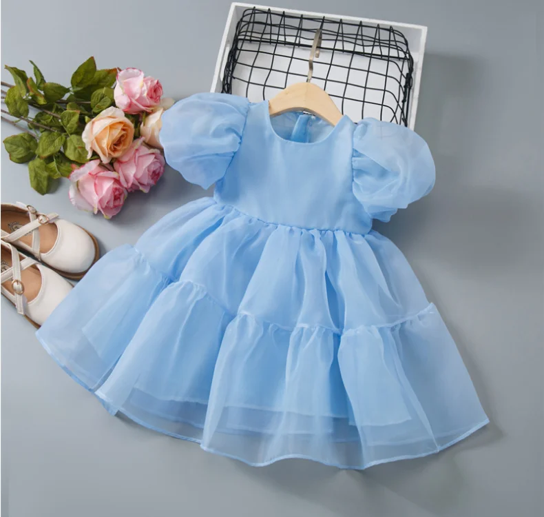 New Baby Summer Girls Fashion Sweet Candy Dress, Princess Kids Cute Dresses  2-7T