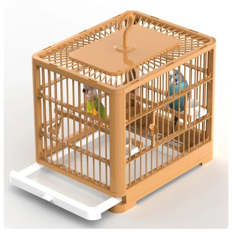 Parrot cage, foldable small portable outdoor cage for home use, small bird specific large space, breathable viewing cage